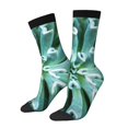 thumbnail image 1 of Rocae Teal Cactus for Adult Socks Casual Athletic Stretchy Loose Socks for Women Men Non-Slip Middle Tube Socks, 1 of 6