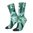 thumbnail image 1 of Rocae Teal Cactus for Adult Socks Casual Athletic Stretchy Loose Socks for Women Men Non-Slip Middle Tube Socks, 1 of 6