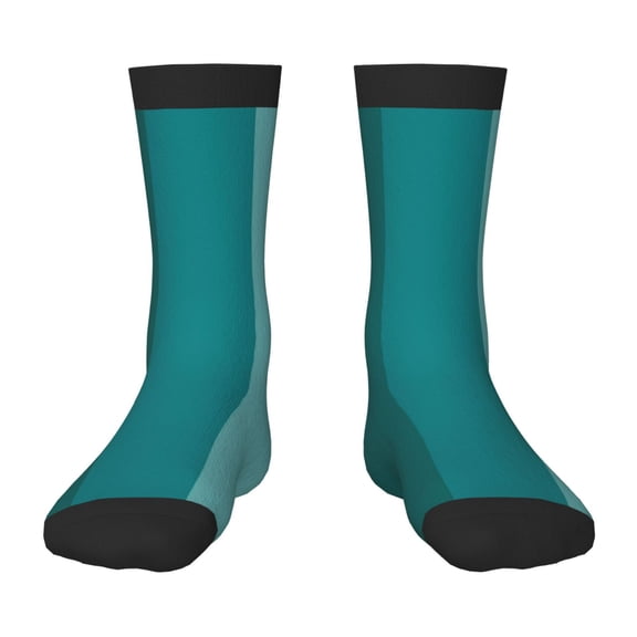 Rocae Teal Color for Girls Boys Crew Socks,Children's Socks, Kids Socks, Toddler Socks: Daily Wear with Kids School Uniform