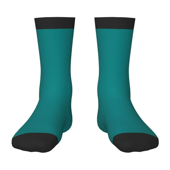 Rocae Teal for Girls Boys Crew Socks,Children's Socks, Kids Socks, Toddler Socks: Daily Wear with Kids School Uniform
