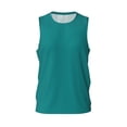 thumbnail image 1 of Rocae Teal for Men's Basketball Jersey Lightweight and Breathable Athletic Tank Top,Quick-Drying Sports Jersey 3X-Large, 1 of 9