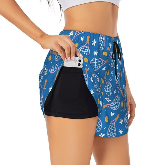 Rocae Tennis for Women's Athletic Shorts Workout Hiking Shorts Athletic Shorts for Running, Yoga, Gym, Sports-Medium