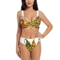 thumbnail image 1 of Rocae Thanksgiving Truck for Bikini Set for Women Two Piece Sexy High Swimsuits Split Crossover Bikini X-Large, 1 of 9