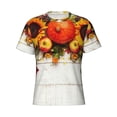 thumbnail image 1 of Rocae Thanksgiving With Autumn for Men's Moisture-Wicking Crew Tee - T-Shirt for Sports, Outdoor Activities, and Casual WearX-Large, 1 of 9