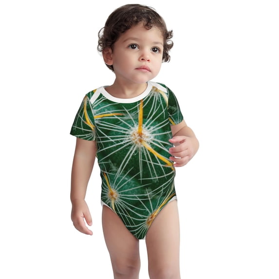 Rocae Thorns Of Macro Cactus for Baby Cotton Short-Sleeve Bodysuits for Unisex Onesies Bodysuit-12 Months