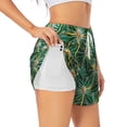 thumbnail image 1 of Rocae Thorns Of Macro Cactus for Women's Athletic Shorts Workout Hiking Shorts Athletic Shorts for Running, Yoga, Gym, Sports-Large, 1 of 7