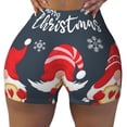 thumbnail image 1 of Rocae Three Cute Christmas Gnomes for Women's Quick-Dry Running Shorts,Ladies Active Athletic Apparel Yoga Workout Gym Running Volleyball Spandex Shorts X-Large, 1 of 9