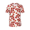 thumbnail image 1 of Rocae Tomato for Breathable Men's Baseball T-Shirt Fashionable Casual Baseball Jersey, Moisture-wicking Sportswear, 1 of 9