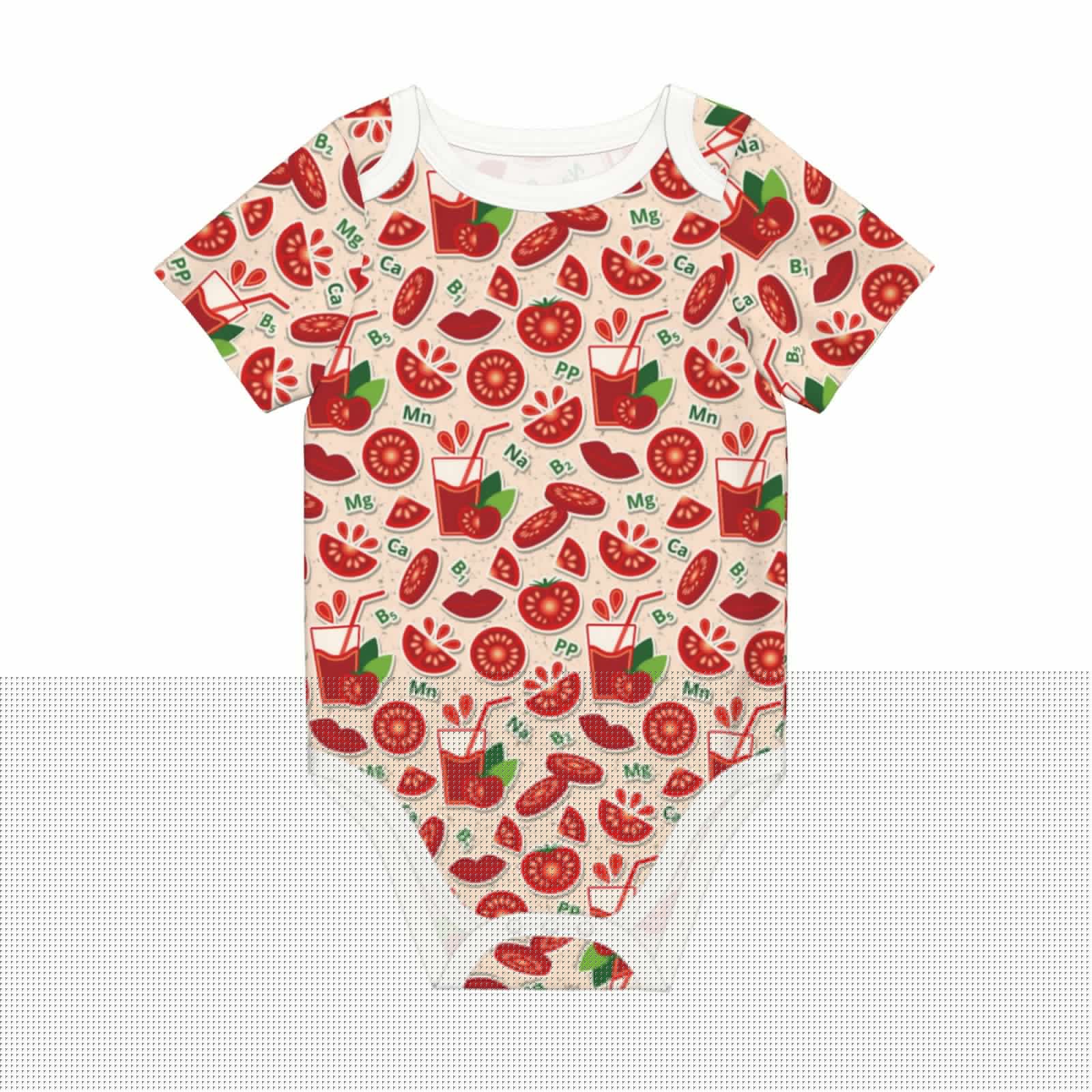 Rocae Tomatoes for Baby Climbing Clothes Soft Baby Romper for Active Infants Comfortable and Breathable Crawling Jumpsuit Unisex Baby Outfit 3 Months