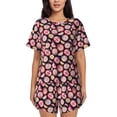 thumbnail image 1 of Rocae Tomatoes for Two Piece Sleepwear Pajamas Sets for Women Soft Short-Sleeved Pjs with Lounge Shorts, 1 of 9