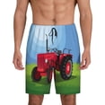 thumbnail image 1 of Rocae Tractor on farming land for Men's Soft Sleep Pajama Shorts, Waistband and Pockets-4X-Large, 1 of 6