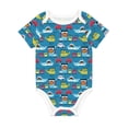 thumbnail image 1 of Rocae Transportations With Animals for Baby Climbing Clothes Soft Baby Romper for Active Infants Comfortable and Breathable Crawling Jumpsuit Unisex Baby Outfit 9M, 1 of 8