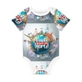 thumbnail image 1 of Rocae Travel Around The World for Baby Climbing Clothes Soft Baby Romper for Active Infants Comfortable and Breathable Crawling Jumpsuit Unisex Baby Outfit, 1 of 8