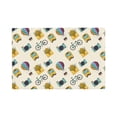 thumbnail image 1 of Rocae Travel Elements Printed Heat Resistant Place Mats,Classic Hemstitch Cloth Fabric Placemats Imitation Linen Place Mat Table Mats 18x12 inch, 1 of 5