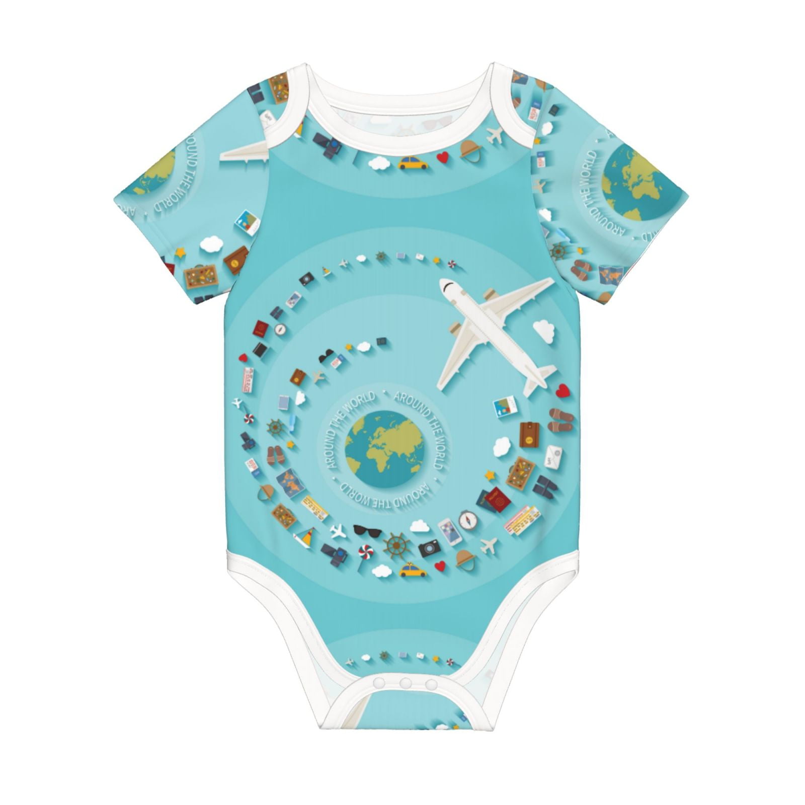 Rocae Travelling on Airplane for Baby Climbing Clothes Soft Baby