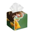 thumbnail image 1 of Rocae Tree Frog Sitting On Sunflowes for High-grade Leather Tissue Box,Office Tissue Box,Tissue Box Cover Square 5.2×5.2×5.2, 1 of 7