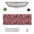 thumbnail image 1 of Rocae Trendy Floral for Gaming Mouse Pad, Mouse Pad Large, Office Computer Keyboard Mousepad, Keyboard and Mouse Pad with Stitched Edges,31.5 x 11.8 in, 1 of 5