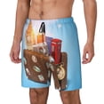 thumbnail image 1 of Rocae Trip to London for Men's Swim Trunks Quick Dry With Two Side Pockets and One Lined Patch PocketXX-Large, 1 of 9