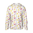 thumbnail image 1 of Rocae Tropical Fruit Print Breathable Sun Protection Hoodie Quick-Dry Lightweight Long Sleeve Hoodie Unisex Running Sports Shirt Large, 1 of 9