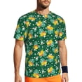 thumbnail image 1 of Rocae Tropical Fruit for Men's Mesh Quick-Dry Short Sleeve Workout T-Shirt,Mens Crew Neck Tee Lightweight Soft Classic T Shirts 6X-Large, 1 of 9