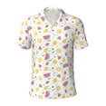 thumbnail image 1 of Rocae Tropical Fruit for Men's Short Sleeve Polo Shirt, Quick Drying Performance Moisture Wicking Sports Men's Golf Shirt 4X-Large, 1 of 9
