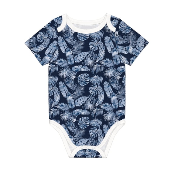 Rocae Tropical Leaves for Baby Climbing Clothes Soft Baby Romper for Active Infants Comfortable and Breathable Crawling Jumpsuit Unisex Baby Outfit 3 Months