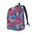 thumbnail image 1 of Rocae Tropical Leaves for Durable Canvas Backpack Leisure Large Bag Travel Rucksack Multi-function Backpack Small, 1 of 1