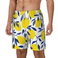 thumbnail image 1 of Rocae Tropical Lemon for Men's Swim Trunks Quick Dry With Two Side Pockets and One Lined Patch PocketSmall, 1 of 9