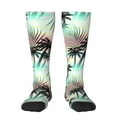 thumbnail image 1 of Rocae Tropical Summer Palm for Novelty Casual compression Socks For Women Men Contrast Color Stockings, 1 of 6
