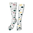 thumbnail image 1 of Rocae Turtles And Corals Novelty Casual compression Socks For Women Men Contrast Color Stockings, 1 of 8