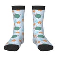 thumbnail image 1 of Rocae Turtles And Goldfish for Girls Boys Crew Socks,Children's Socks, Kids Socks, Toddler Socks: Daily Wear with Kids School Uniform, 1 of 5