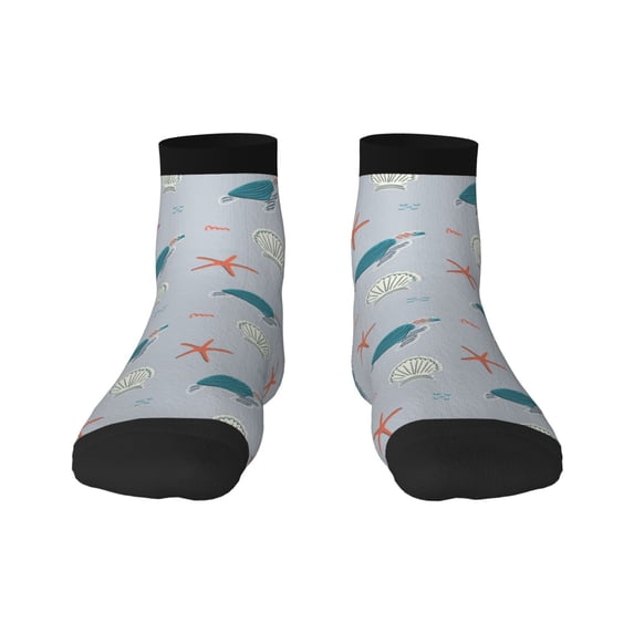 Rocae Turtles And Shells for Premium Adult Socks,Comfortable, Breathable, and Durable Socks, Perfect for Everyday Wear