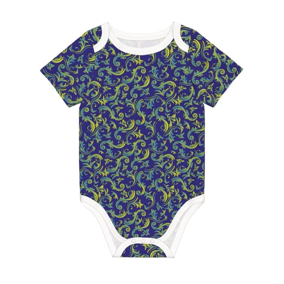 Rocae Uncaria Flower for Baby Climbing Clothes Soft Baby Romper for Active Infants Comfortable and Breathable Crawling Jumpsuit Unisex Baby Outfit 9M