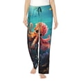 thumbnail image 1 of Rocae Underwater Plant Octopus for Women's Pajama Pants Pj Pants Lounge Pants-Large, 1 of 6