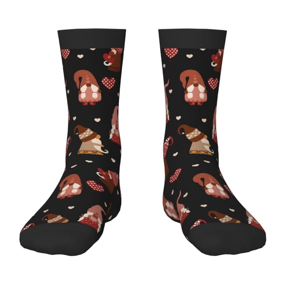 Rocae Valentine Gnome for Girls Boys Crew Socks,Children's Socks, Kids Socks, Toddler Socks: Daily Wear with Kids School Uniform