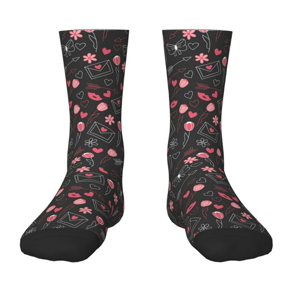 Rocae Valentine'S Day for Girls Boys Crew Socks,Children's Socks, Kids Socks, Toddler Socks: Daily Wear with Kids School Uniform