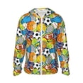 thumbnail image 1 of Rocae Various Balls Print Breathable Sun Protection Hoodie Quick-Dry Lightweight Long Sleeve Hoodie Unisex Running Sports Shirt 3X-Large, 1 of 9