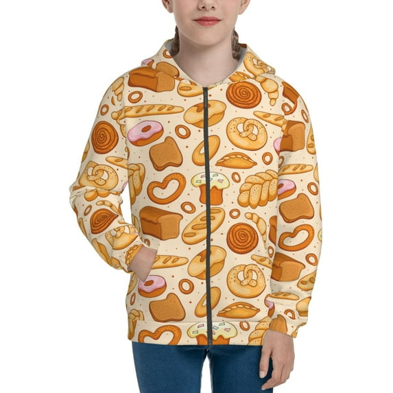 Rocae Various Bread for Zip Up Hoodies for Teen Sweatshirt with Hood-Medium