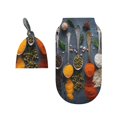 Rocae Various Herbs And Spices In Spoons for Baby Swaddle Blanket with