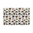 thumbnail image 1 of Rocae Various Turtle Printed Heat Resistant Place Mats,Classic Hemstitch Cloth Fabric Placemats Imitation Linen Place Mat Table Mats 18x12 inch, 1 of 5