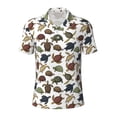 thumbnail image 1 of Rocae Various Turtle for Men's Short Sleeve Polo Shirt, Quick Drying Performance Moisture Wicking Sports Men's Golf Shirt XX-Large, 1 of 9