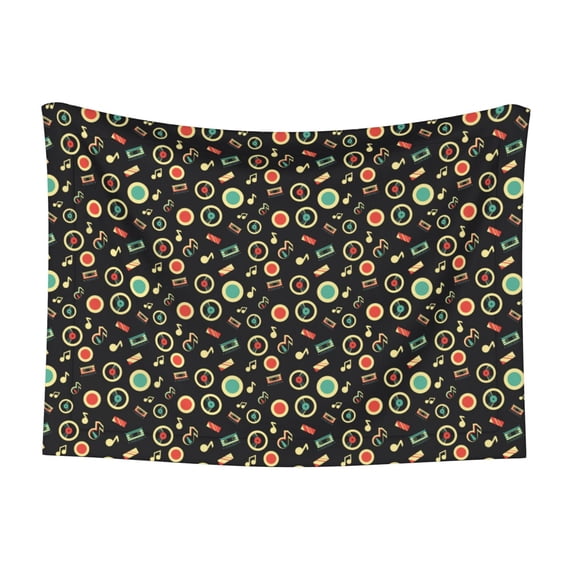 Rocae Vector Retro Music for Pet Blanket Dog Blanket Cat Blanket Soft Sleep for Small Medium Pet-Small