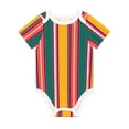 thumbnail image 1 of Rocae Vertical Stripes for Baby Climbing Clothes Soft Baby Romper for Active Infants Comfortable and Breathable Crawling Jumpsuit Unisex Baby Outfit 12 Months, 1 of 8