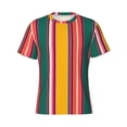 thumbnail image 1 of Rocae Vertical Stripes for Men's Moisture-Wicking Crew Tee - T-Shirt for Sports, Outdoor Activities, and Casual Wear, 1 of 9