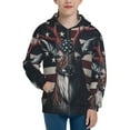 thumbnail image 1 of Rocae Vintage American Deer for Zip Up Hoodies for Teen Sweatshirt with Hood-Small, 1 of 6