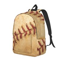 Rocae Vintage Baseball for Canvas College Laptop Backpack for Men Women-Small