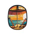 thumbnail image 1 of Rocae Vintage Beach Sunset for Silicone Pot Holders, Oven Mitts Heat Resistant Hot Pads with Pockets,Non-Slip Bbq Baking Smoking Potholders ,7.5"x9.4", 1 of 7