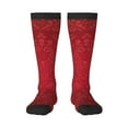 thumbnail image 1 of Rocae Vintage Burgundy for Novelty Casual compression Socks For Women Men Contrast Color Stockings, 1 of 6