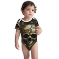 thumbnail image 1 of Rocae Vintage Gold Leaf Skull for Baby Cotton Short-Sleeve Bodysuits for Unisex Onesies Bodysuit-18 Months, 1 of 7