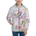 thumbnail image 1 of Rocae Vintage Rose for Zip Up Hoodies for Teen Sweatshirt with Hood-Medium, 1 of 6